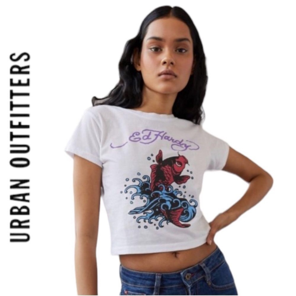 Cropped Ed Hardy T Shirt